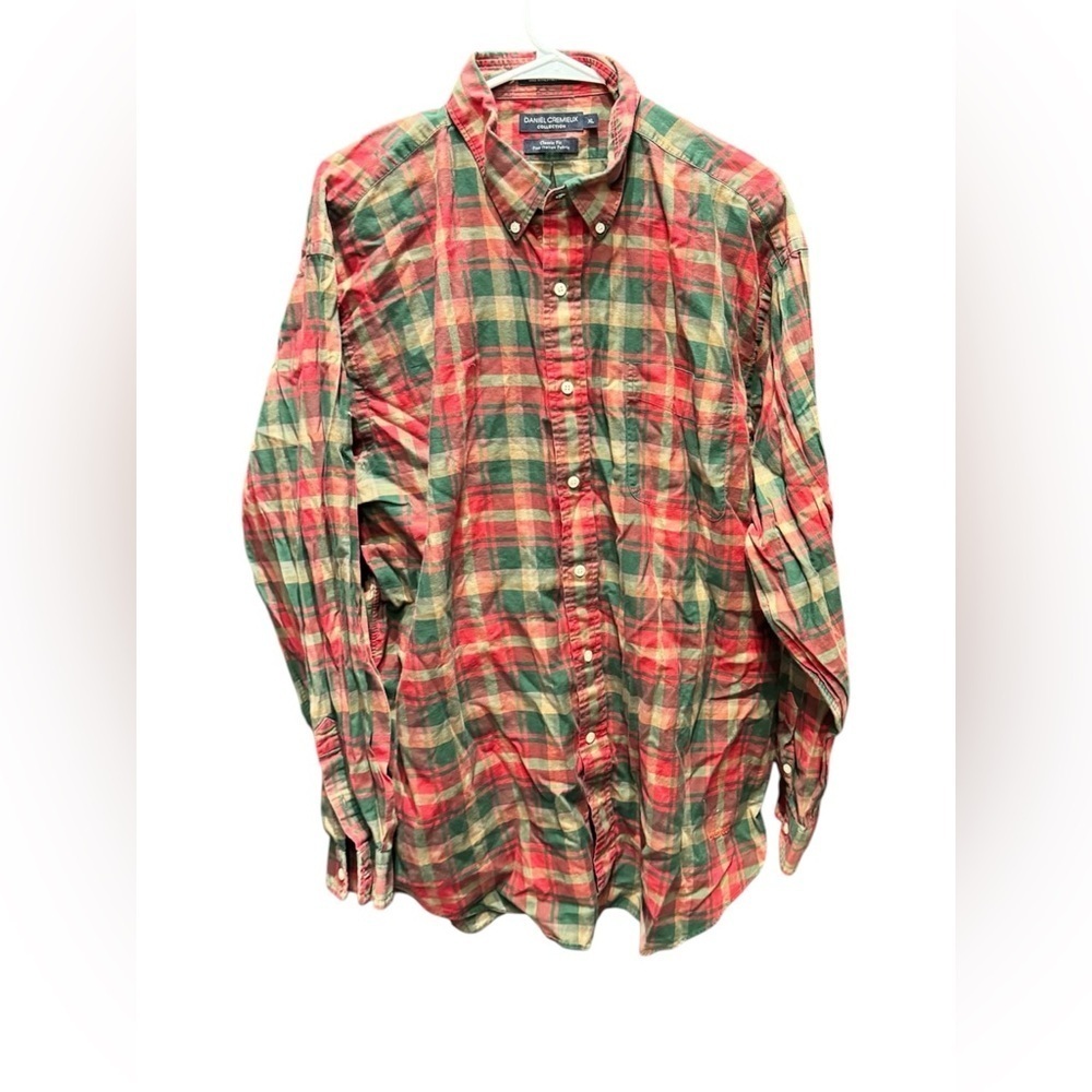 Daniel cremieux Plaid Shirt - Red & Green XL